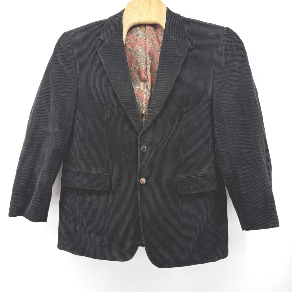 VTG Lauren Ralph Lauren Corduroy Elbow Patch Blazer Mens 42R Jacket Preppy